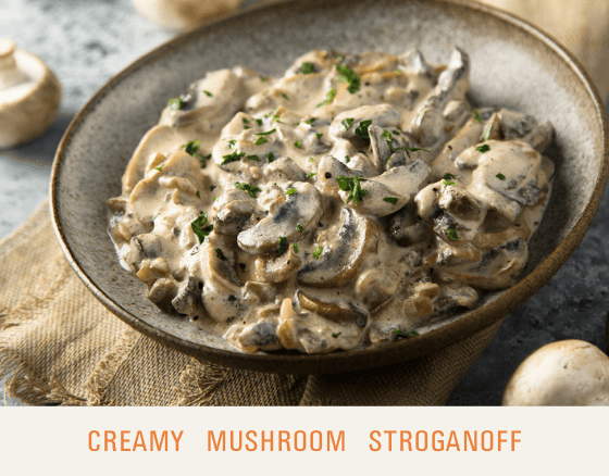 Creamy Mushroom Stroganoff - Dr. Sebi's Cell Food - Dr. Sebi's Cell Food