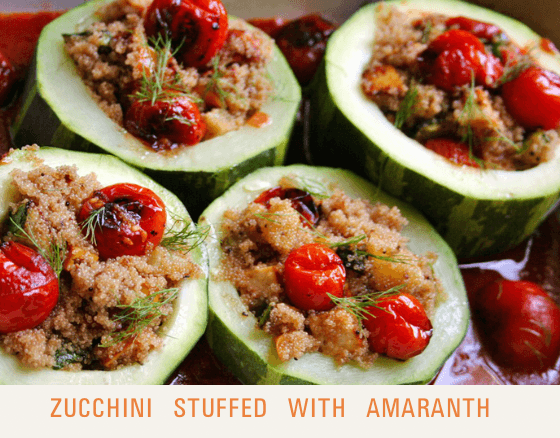 Zucchini Stuffed with Amaranth - Dr. Sebi's Cell Food - Dr. Sebi's Cell Food