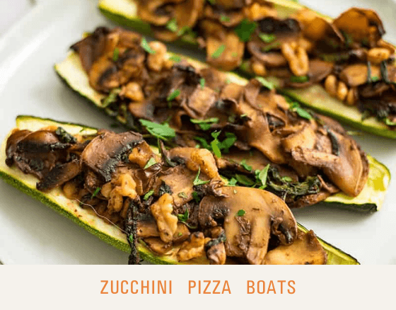 Zucchini Pizza Boats - Dr. Sebi's Cell Food - Dr. Sebi's Cell Food