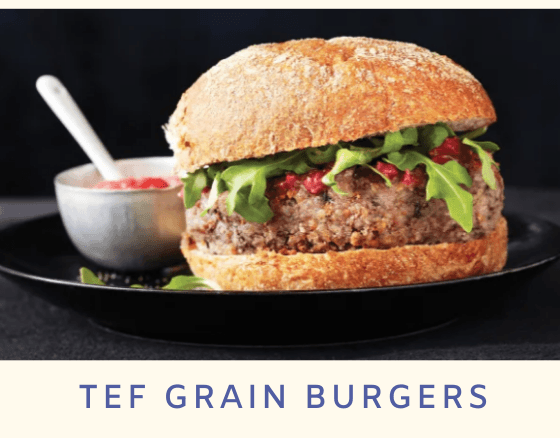 Tef Grain Burgers - Dr. Sebi's Cell Food - Dr. Sebi's Cell Food