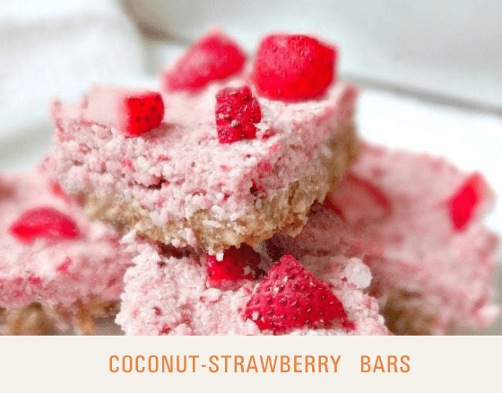 Coconut-Strawberry Bars - Dr. Sebi's Cell Food - Dr. Sebi's Cell Food
