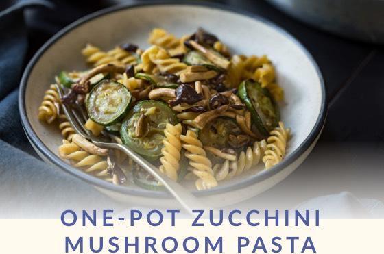 One-Pot Zucchini Mushroom Pasta - Dr. Sebi's Cell Food - Dr. Sebi's Cell Food