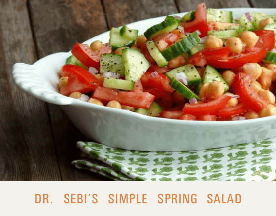 Simple Spring Salad - Dr. Sebi's Cell Food - Dr. Sebi's Cell Food