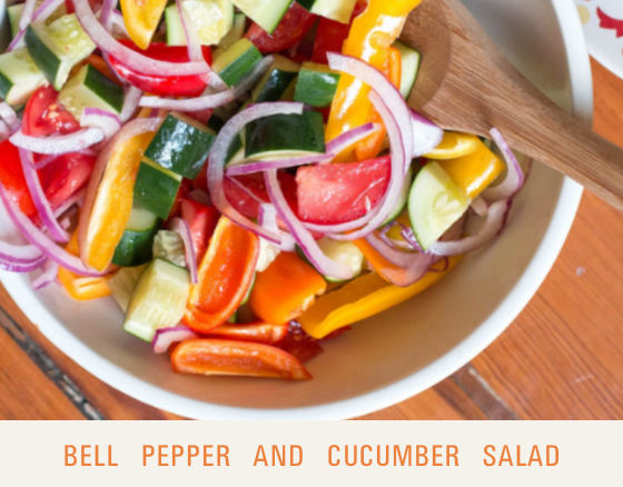 Bell Pepper and Cucumber Salad - Dr. Sebi's Cell Food