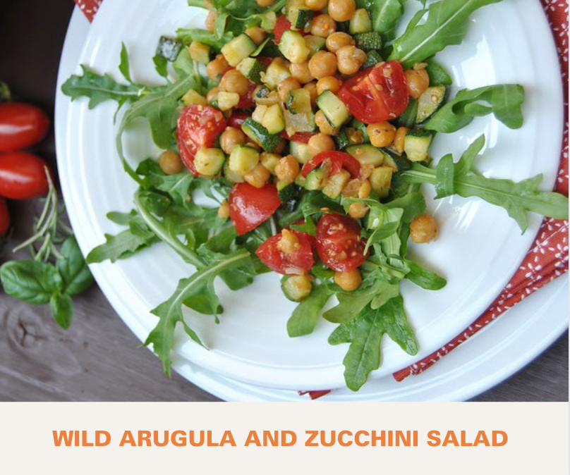 Wild Arugula and Zucchini Salad
